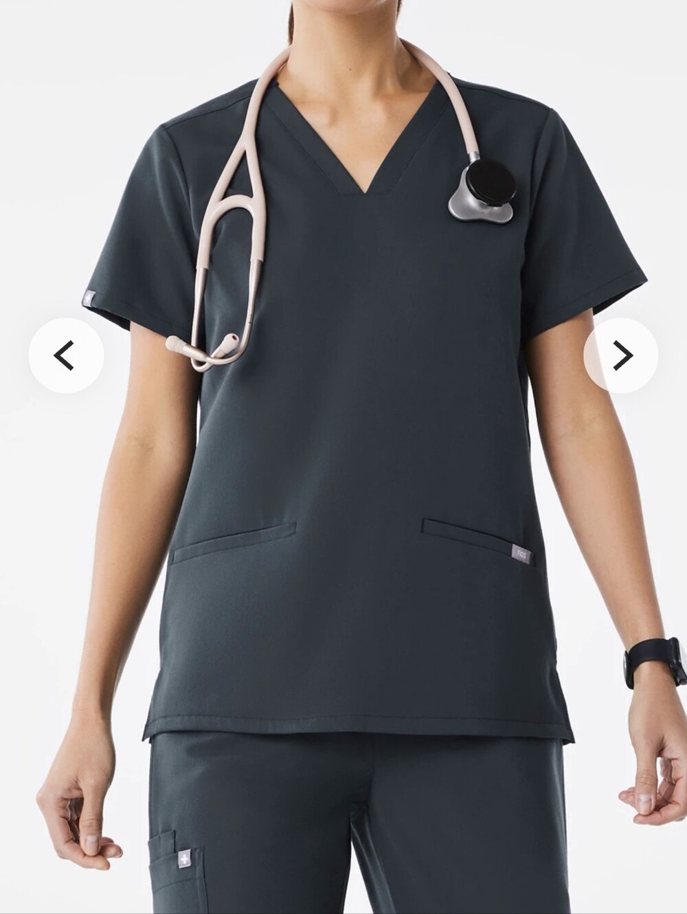 Figs Scrubs Casma Scrub Top Dark Harbor S
